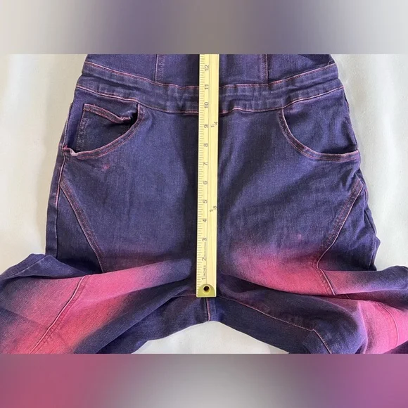 Fashion Nova Women’s More Drama Denim Jumpsuit - Dark Wash Sz Medium RN 149052 - Picture 7 of 16